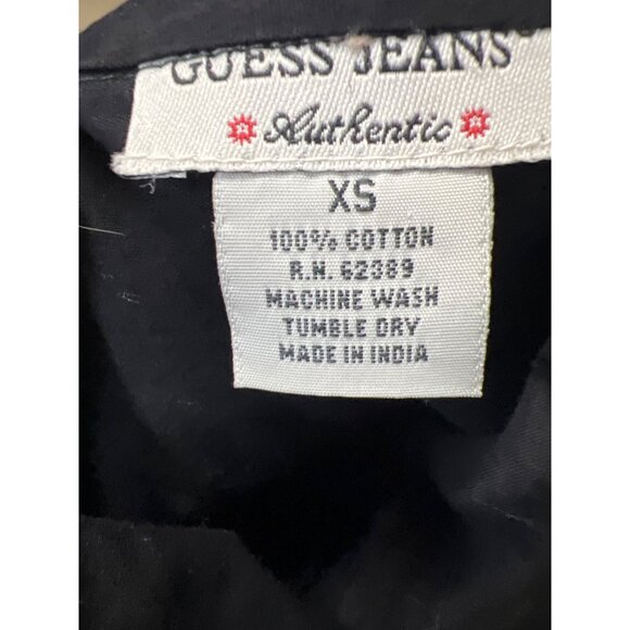 Guess Vintage Y2K Black Cotton Layered Maxi Skirt - Picture 9 of 9